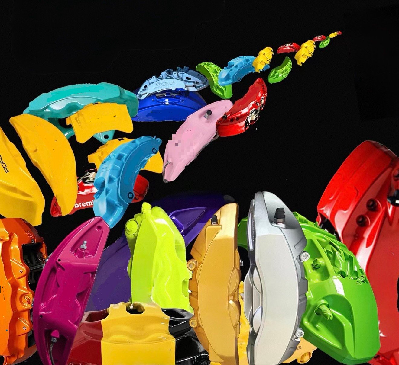Color options for decorative brake caliper covers