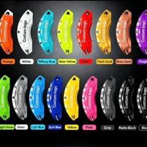 Waterproof heat-resistant custom logo stickers for decorative brake caliper covers