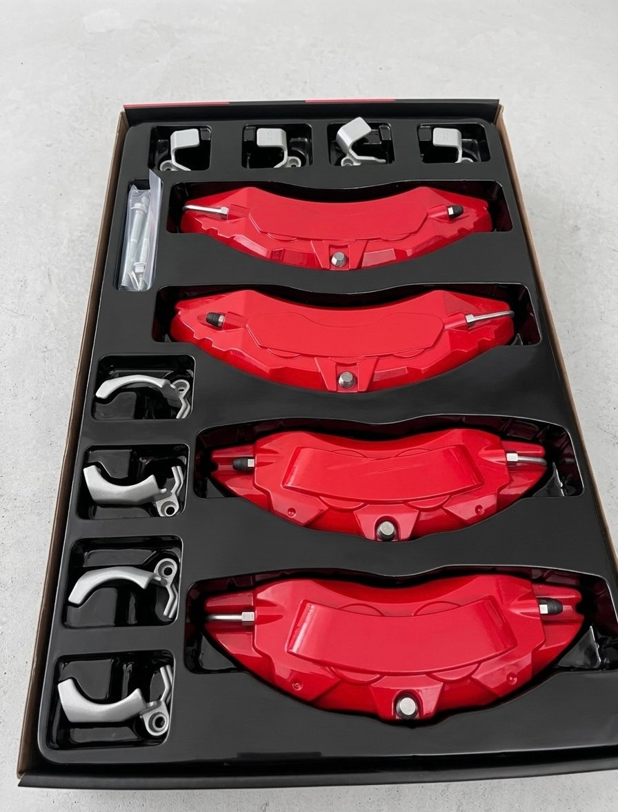 Decorative brake caliper covers product kit